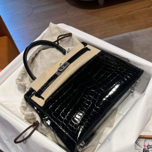 Hermès Kelly Sellier 20 Black 89 Epsom 2023 B