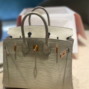 Hermès Birkin  25 Beton 8L Alligator Matt 2024 W