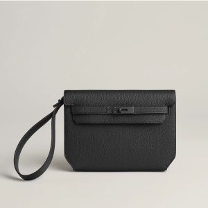 Hermès Kelly So Black & Depeche 25 Black 89 Togo W