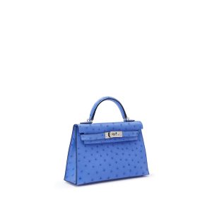 Hermès Kelly  20 Bleuet 07 Ostrich 2023