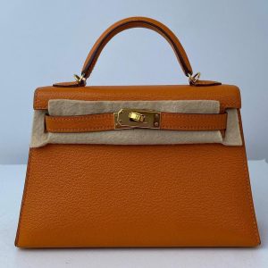 Hermès Kelly  20 Apricot I9 Chevre Myzore 2018 C