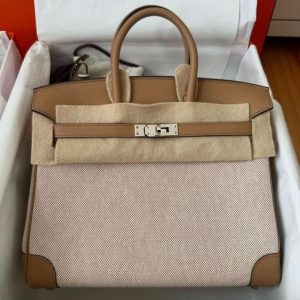 Hermès Birkin Quadrille 25 Chai 0M Swift, Toile 2024 B
