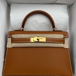 Hermès Kelly Sellier 20 Gold 37 Epsom 2024 B