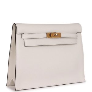 Hermès Kelly Verso & Danse White 01 Evercolor 2024 W