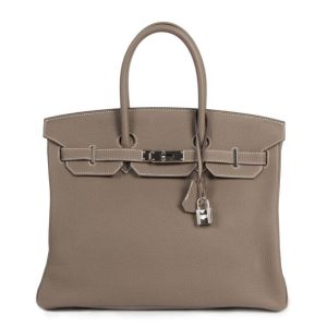 Hermès Birkin  35 Etoupe  18 Togo W