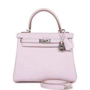 Hermès Kelly  25 Mauve Pale 09 Swift B