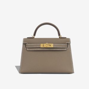 Hermès Kelly Sellier 20 Etoupe  18 Epsom W
