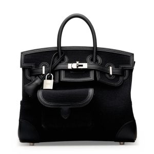 Hermès Birkin Cargo 25 Black 89 Swift, Toile 2024 B