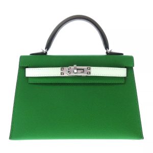 Hermès Kelly Tricolor & Sellier 20 Vert Fizz 0S, Vert Yucca A8 Epsom 2023 B