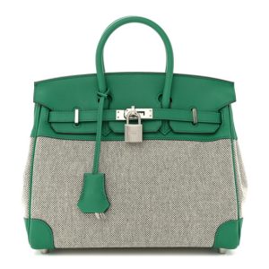 Hermès Birkin Quadrille 25 Vert Vertigo U4 Swift, Toile 2024