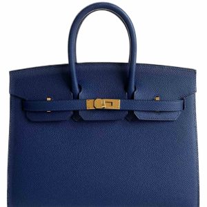 Hermès Birkin  25 Navy 7U Epsom W