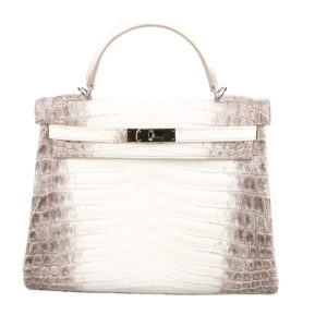 Hermès Kelly Himalaya 32 White 01 Niloticus Crocodile Matt 2022 U