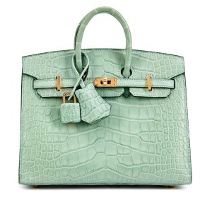 Hermès Birkin Sellier 25 Vert d'eau 6J Alligator Matt 2024 B