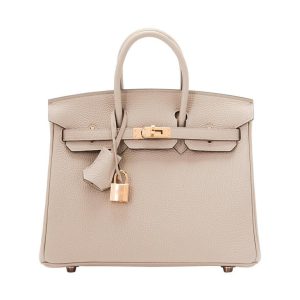 Hermès Birkin  25 Gris Tourterelle 81 Togo