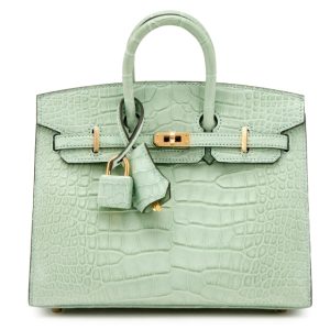 Hermès Birkin Sellier 20 Vert d'eau 6J Alligator Matt 2024 W