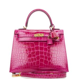 Hermès Kelly HSS 25 Rose Poupre L3 Alligator Shiny 2020 Y