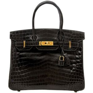 Hermès Birkin  30 Graphite 88 Niloticus Crocodile Shiny 2024 B