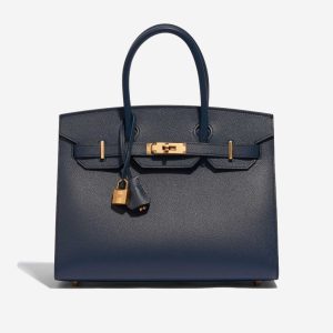 Hermès Birkin Sellier 30 Blue Indigo 76 Epsom 2021 Z