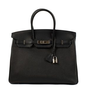Hermès Birkin  35 Black 89 Togo 2020 Y