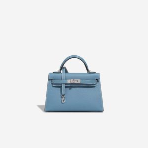 Hermès Kelly Sellier 20 Blue Jean  75 Epsom 2024 W
