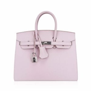 Hermès Birkin Sellier 25 Mauve Pale 09 Epsom 2023 B
