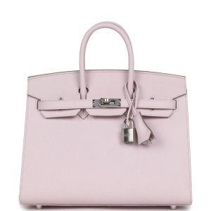 Hermès Birkin Sellier 25 Mauve Pale 09 Epsom 2024 B