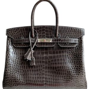 Hermès Birkin  35 Graphite 88 Porosus Crocodile Matt 2024 R