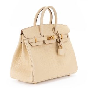 Hermès Birkin  25 Vanille Y1 Alligator Matt 2024 B