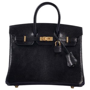 Hermès Birkin  25 Black 89 Lizard 2024 W