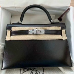 Hermès Kelly  20 Black 89 Box 2024 W