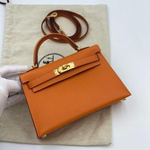 Hermès Kelly Sellier 20 Orange H 93 Epsom 2024 W