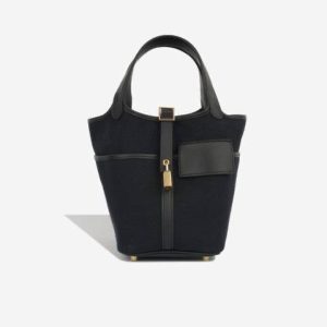 Hermès Picotin Cargo 18 Black 89 Swift, Toile 2024 W