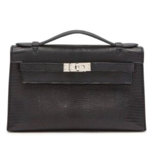 Hermès Kelly Pochette Black 89 Lizard 2024 W