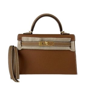 Hermès Kelly Sellier & HSS 20 Biscuit 01P, Gold 37 Epsom 2024 W