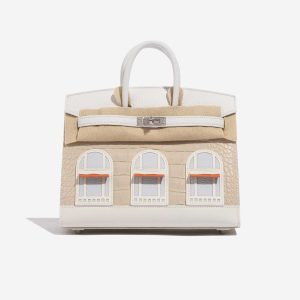 Hermès Birkin Faubourg 25 Beton 8L, Blue Brume T0, Craie  10, Orange H 93, White 01 Alligator Matt, Swift, Sombrero, Togo, Chevre Myzore 2023 B