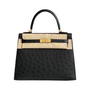 Hermès Kelly N/A 25 Black 89 Ostrich 2021 Z