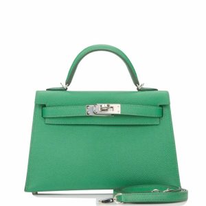 Hermès Kelly Sellier 20 Cactus  1L Epsom 2020 Y
