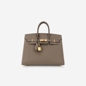 Hermès Birkin Sellier 25 Etoupe  18 Epsom 2022 U