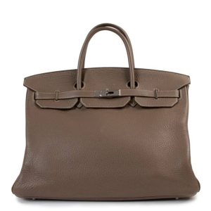 Hermès Birkin  40 Etoupe  18 Clemence 2008 L