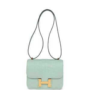 Hermès Constance  18 Vert d'eau 6J Alligator Matt 2023 B