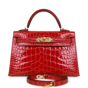 Hermès Kelly  20 Braise 95 Alligator Shiny 2018 C