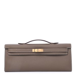 Hermès Kelly Cut Etoupe  18 Swift 2023 B