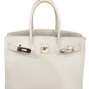 Hermès Birkin  30 White 01 Epsom 2005 I
