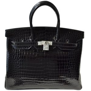 Hermès Birkin  30 Black 89 Porosus Crocodile Matt 2009
