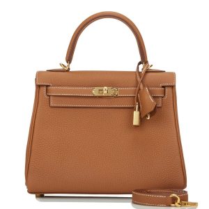 Hermès Kelly  25 Gold 37 Togo 2023 Z
