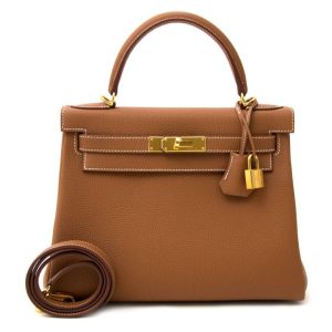 Hermès Kelly  28 Gold 37 Togo 2024 W