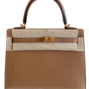 Hermès Kelly Sellier 25 Chai 0M Epsom 2022 U