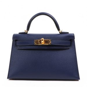 Hermès Kelly Sellier 20 Blue Saphir T7 Epsom 2020 U