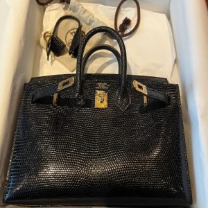 Hermès Birkin  20 Black 89 Lizard 2024 B