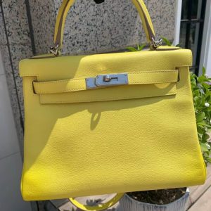 Hermès Kelly Sellier 28 Lime 9R Epsom 2020 Y
